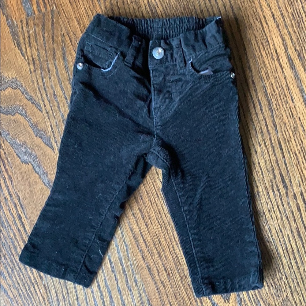 Baby girl black cordoroy leggings